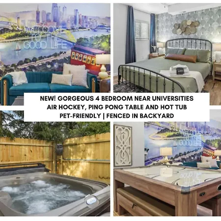 New Gorgeous 4Bd Near Universities Hot Tub Games